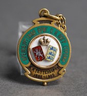RUSSIAN GOLD AND ENAMEL NAVAL