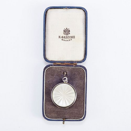 RUSSIAN GUILLOCHE WHITE ENAMELED