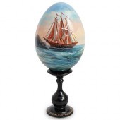 RUSSIAN HAND PAINTED EGGDESCRI