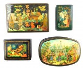 RUSSIAN HAND-PAINTED LACQUER B
