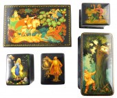 RUSSIAN HAND-PAINTED LACQUER B