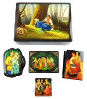 RUSSIAN HAND-PAINTED LACQUER B