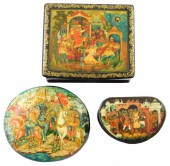 RUSSIAN HAND-PAINTED LACQUER B