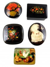 RUSSIAN HAND-PAINTED LACQUER B