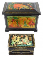 RUSSIAN HAND-PAINTED LACQUER B