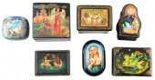 RUSSIAN HAND-PAINTED LACQUER B