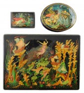 RUSSIAN HAND-PAINTED LACQUER B