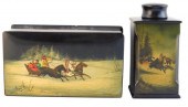 RUSSIAN HAND-PAINTED LACQUER B