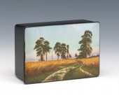 RUSSIAN HAND PAINTED LACQUER W