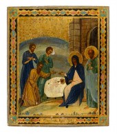 Russian icon, Adoration of the