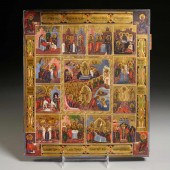 RUSSIAN ICON, CHRIST'S DESCENT