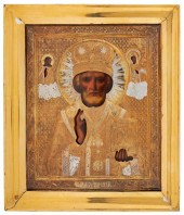 RUSSIAN ICON DEPICTING ST. NIC