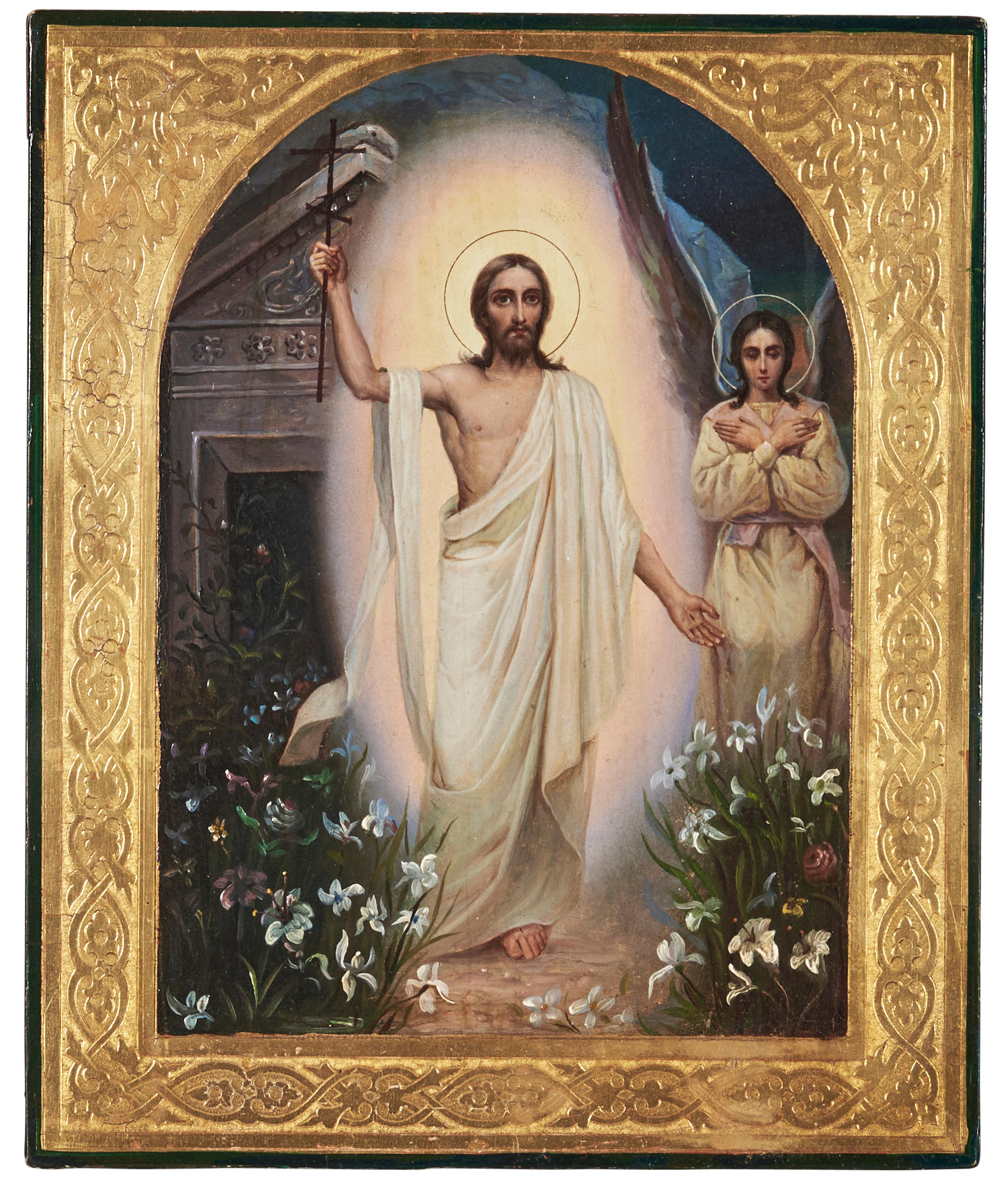 RUSSIAN ICON DEPICTING THE