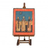 RUSSIAN ICON DEPICTING THREE S