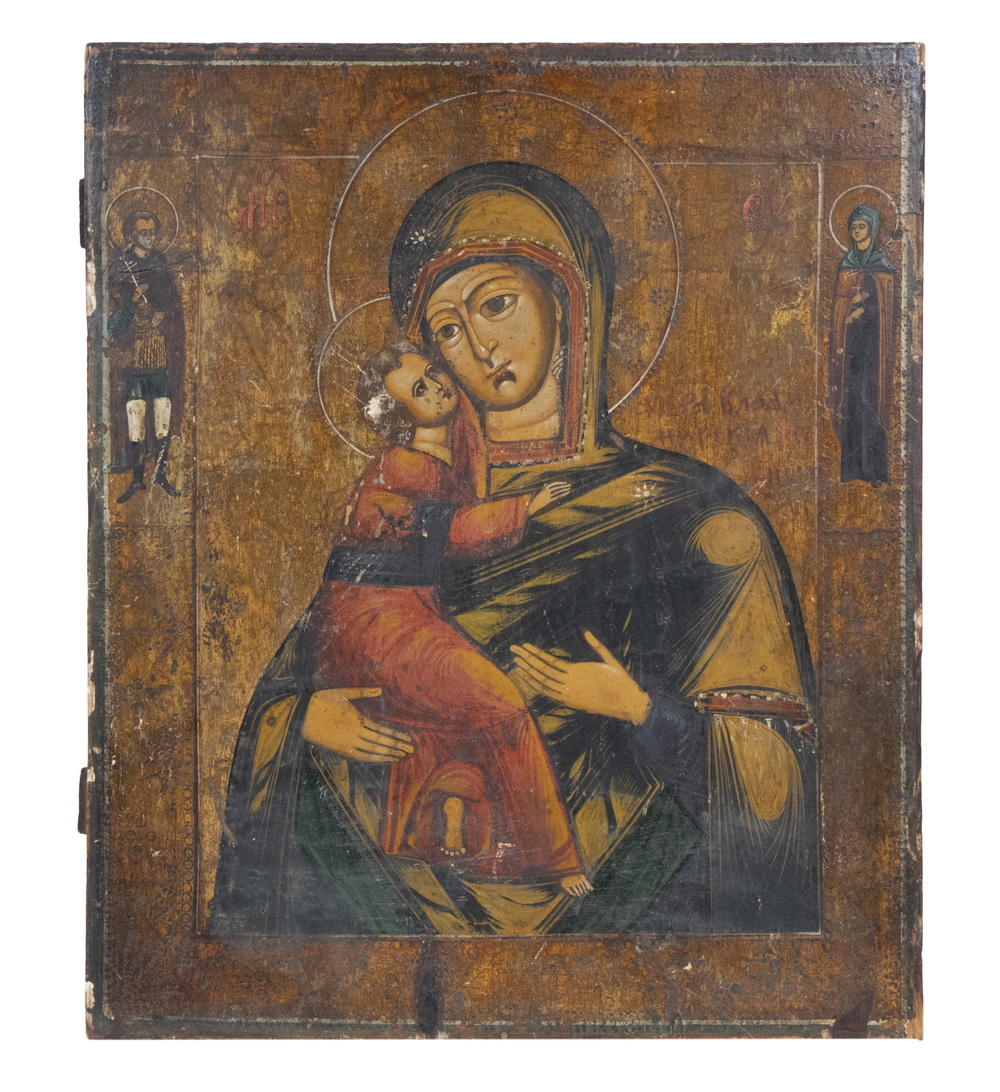 RUSSIAN ICON Madonna and Child,