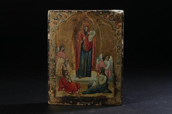 RUSSIAN ICON MOTHER OF GOD WITH