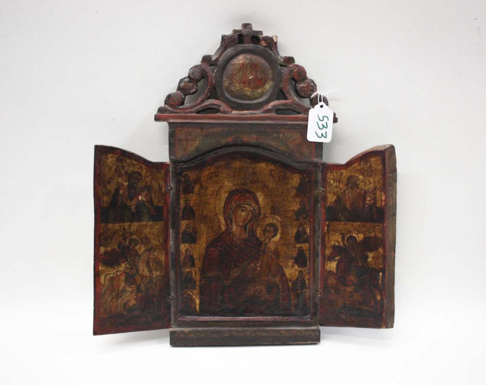 RUSSIAN ICON, MOTHER OF GOD, LATE