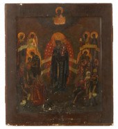 RUSSIAN ICON: MOTHER OF GOD, J
