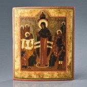 RUSSIAN ICON OF HOLY MOTHERA R