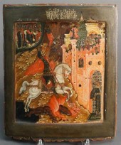 RUSSIAN ICON OF SAINT GEORGE S