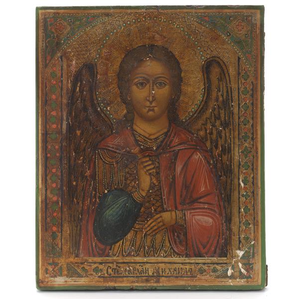 RUSSIAN ICON OF ST. ARCHANGEL