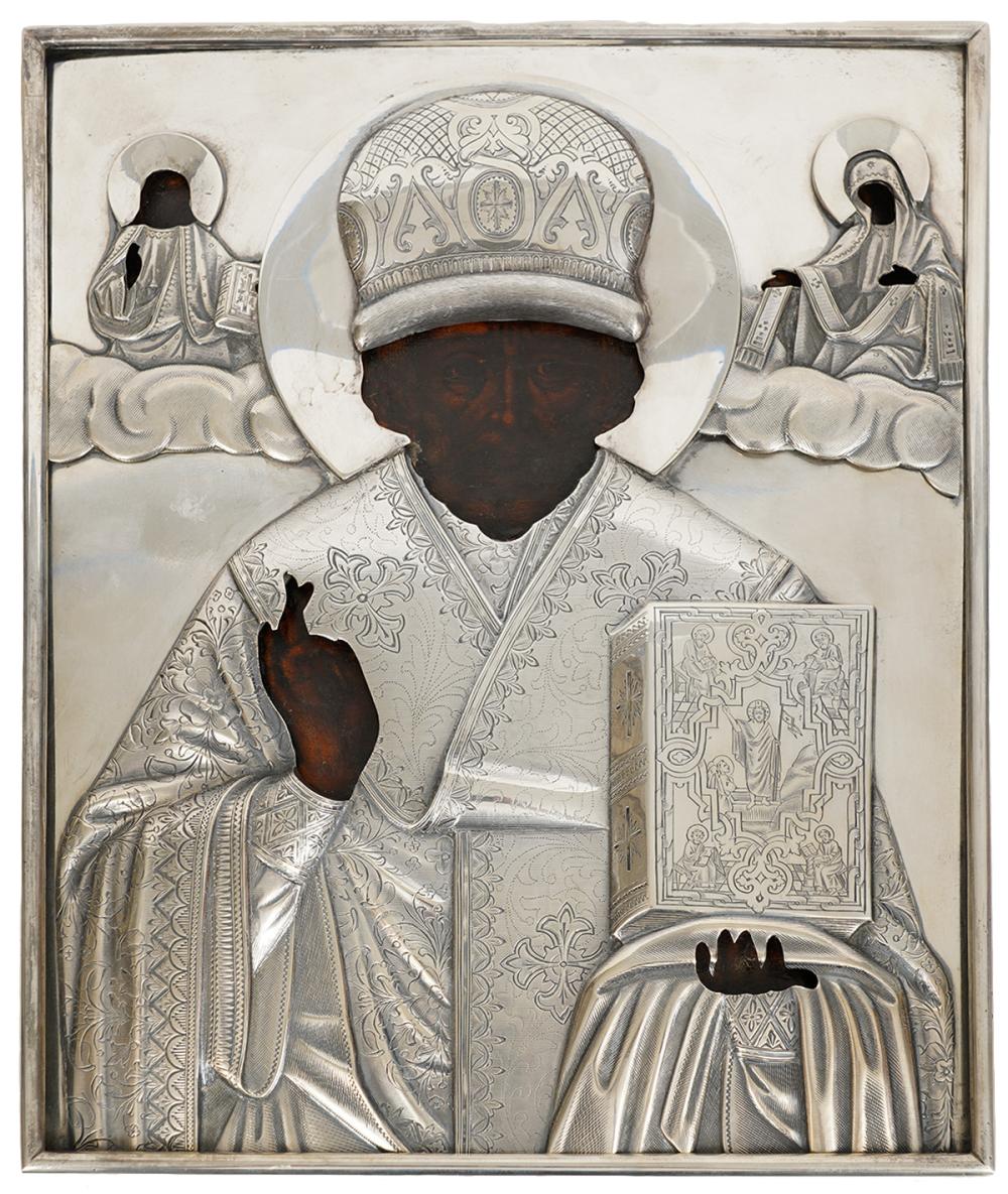 RUSSIAN ICON OF ST. NICHOLAS THE