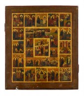 Russian icon of  the Anastasis