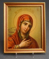 RUSSIAN ICON OF THE VIRGIN MAR
