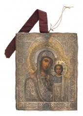 RUSSIAN ICON OF THE VIRGIN MOT