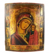 RUSSIAN ICON OR PANEL, 19TH C.