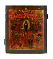 Russian icon  POKROV MOTHER OF