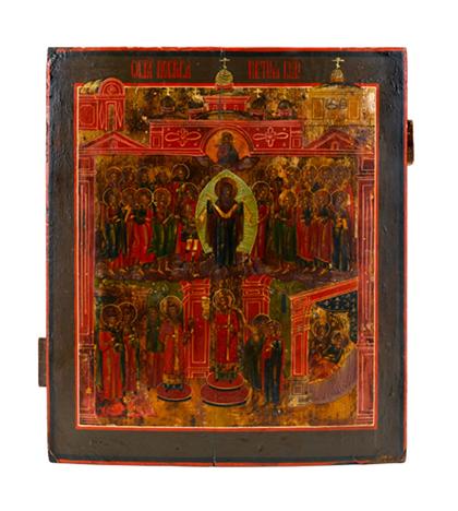 Russian icon    pokrov mother of
