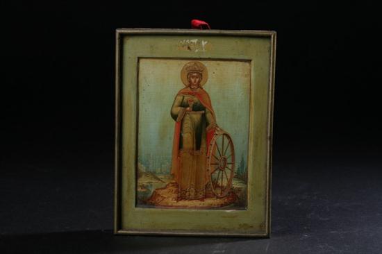 RUSSIAN ICON SAINT CATHERINE 18th