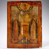 RUSSIAN ICON, SAINTS ANTHONY &