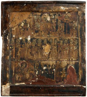 Russian icon, seven scenes