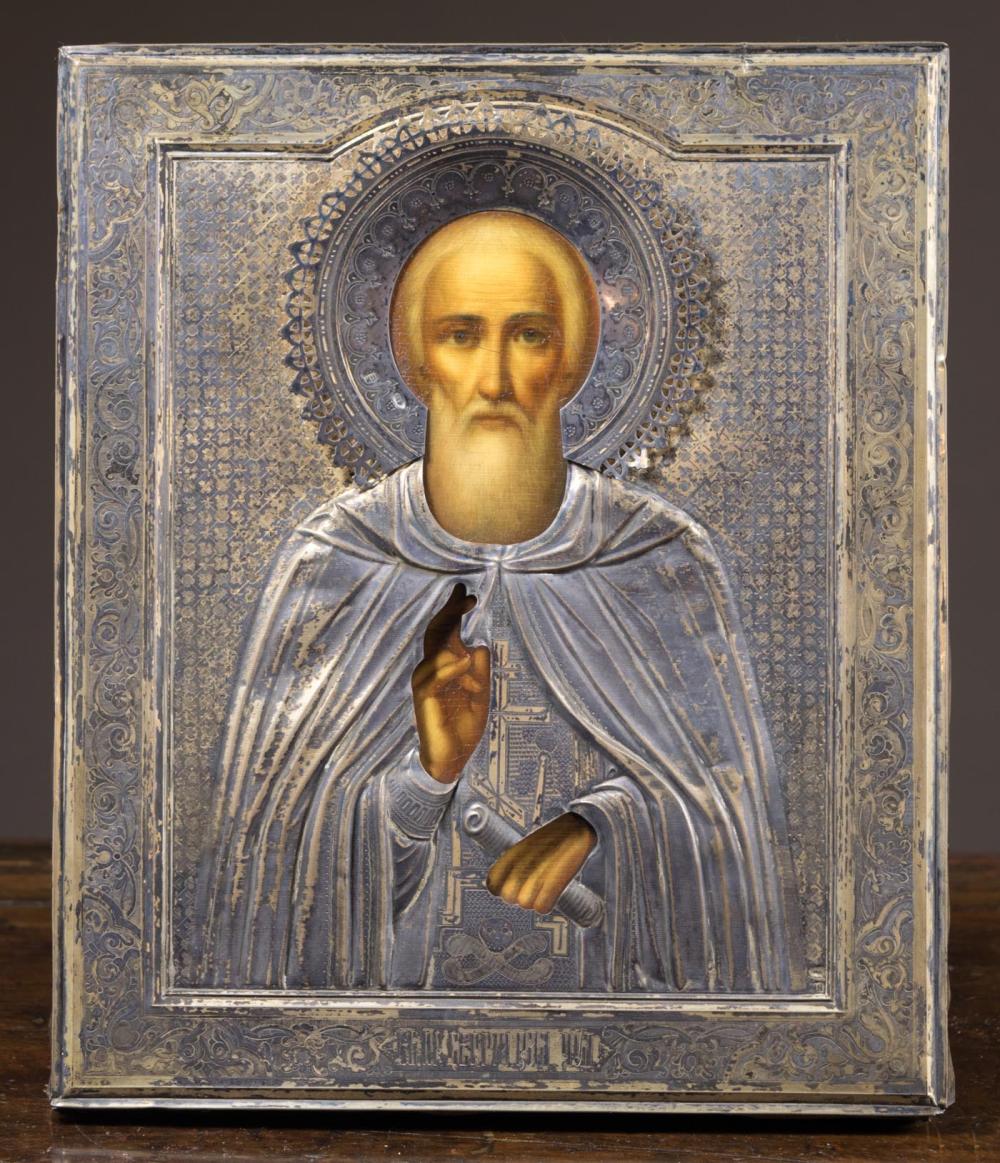 RUSSIAN ICON, ST. SERGEY OF