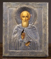 RUSSIAN ICON, ST. SERGEY OF RA