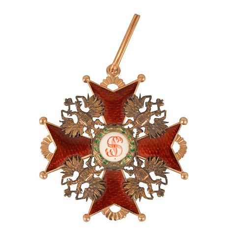 RUSSIAN IMPERIAL GOLD ENAMELED