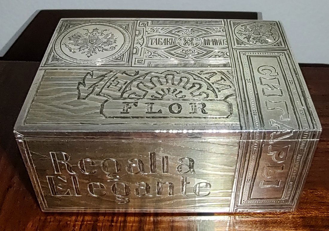 RUSSIAN IMPERIAL SILVER TROMPE