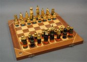 RUSSIAN INLAID WOOD GAMEBOARD