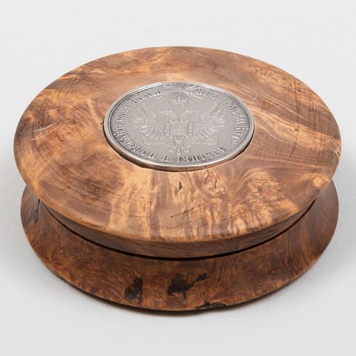 RUSSIAN KARELIAN BIRCH SNUFF BOX