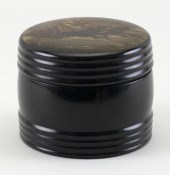 RUSSIAN LACQUER CIRCULAR BOX H