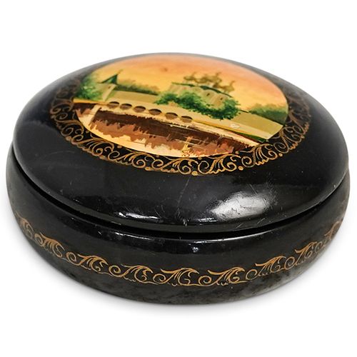 RUSSIAN LACQUERED BOXDESCRIPTION: A