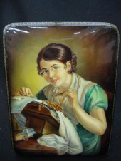 Russian Lacquerware Handpainte