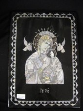 Russian Lacquerware Iconwith a