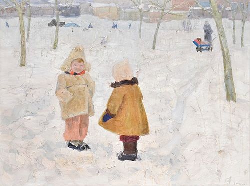 RUSSIAN LANDSCAPE, HAVING TWO