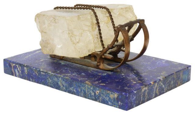 RUSSIAN LAPIS, QUARTZ & BRONZE