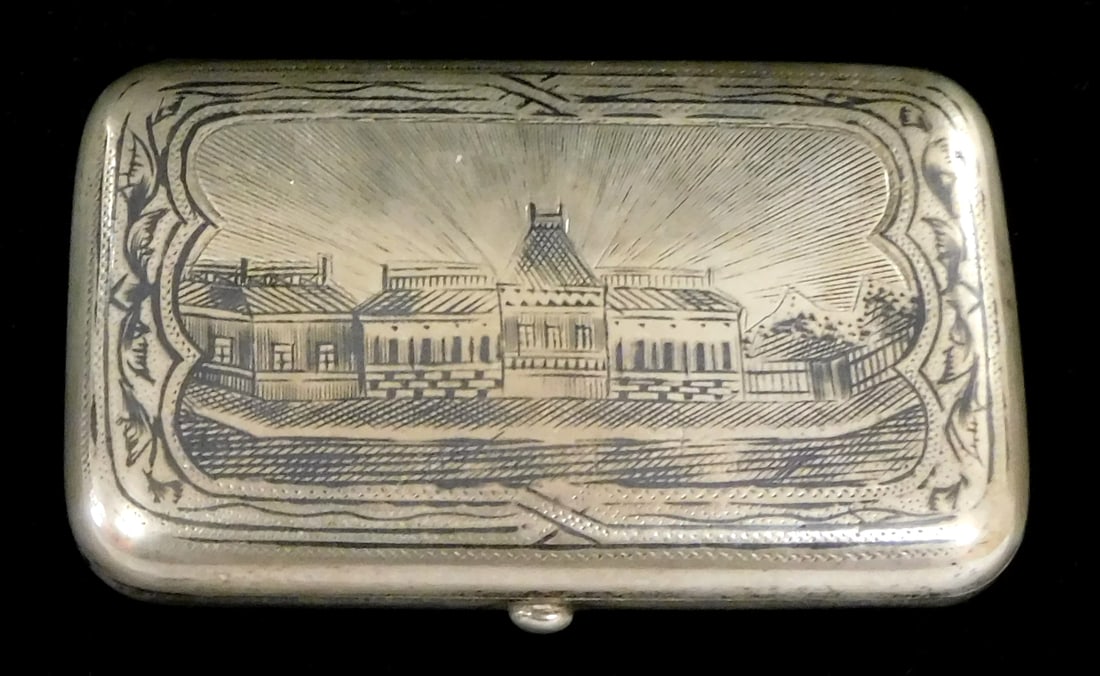 RUSSIAN NIELLO SILVER CIGARETTE