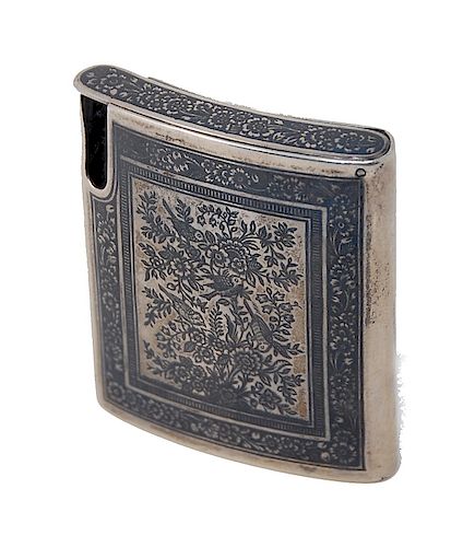 RUSSIAN NIELLO SILVER CIGARETTE