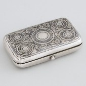 Russian Nielloed Silver Oblong